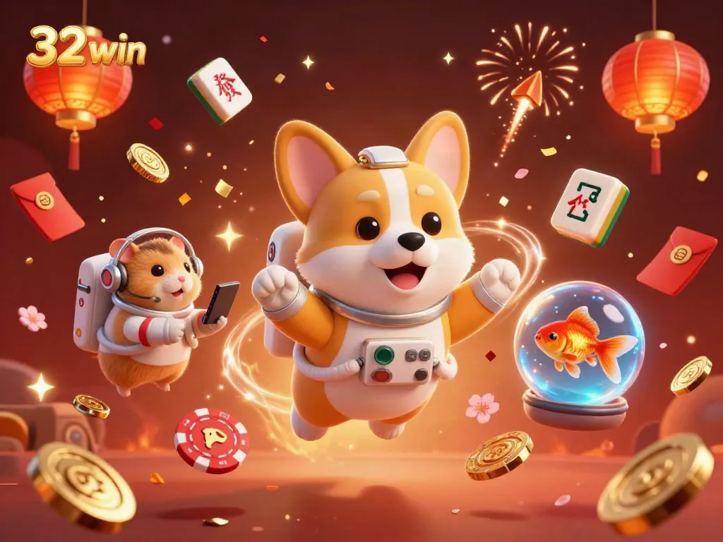 Experience thrilling gaming adventures at 32win casino in engaging 3D scene.